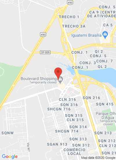 Map showing Brasília, Brazil