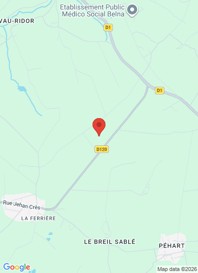 Map showing Plumieux, France