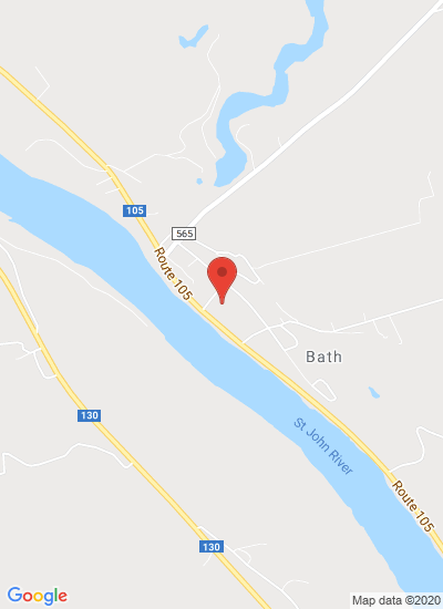 Map showing Bath, Canada