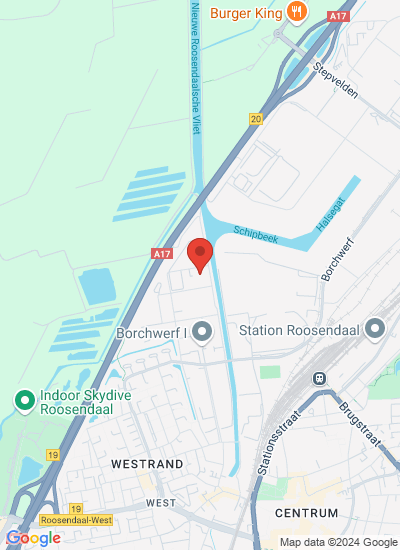 Map showing Roosendaal, Netherlands