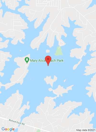 Map showing Atlanta, United States