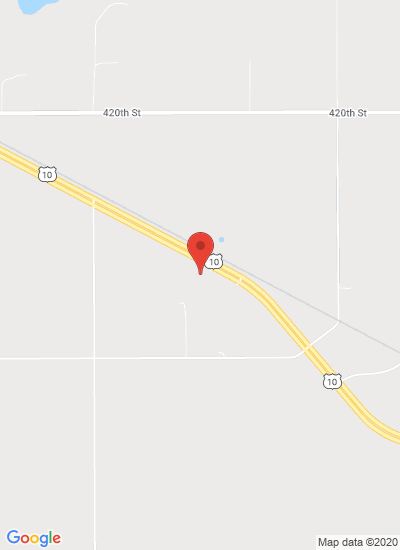Map showing Perham, United States