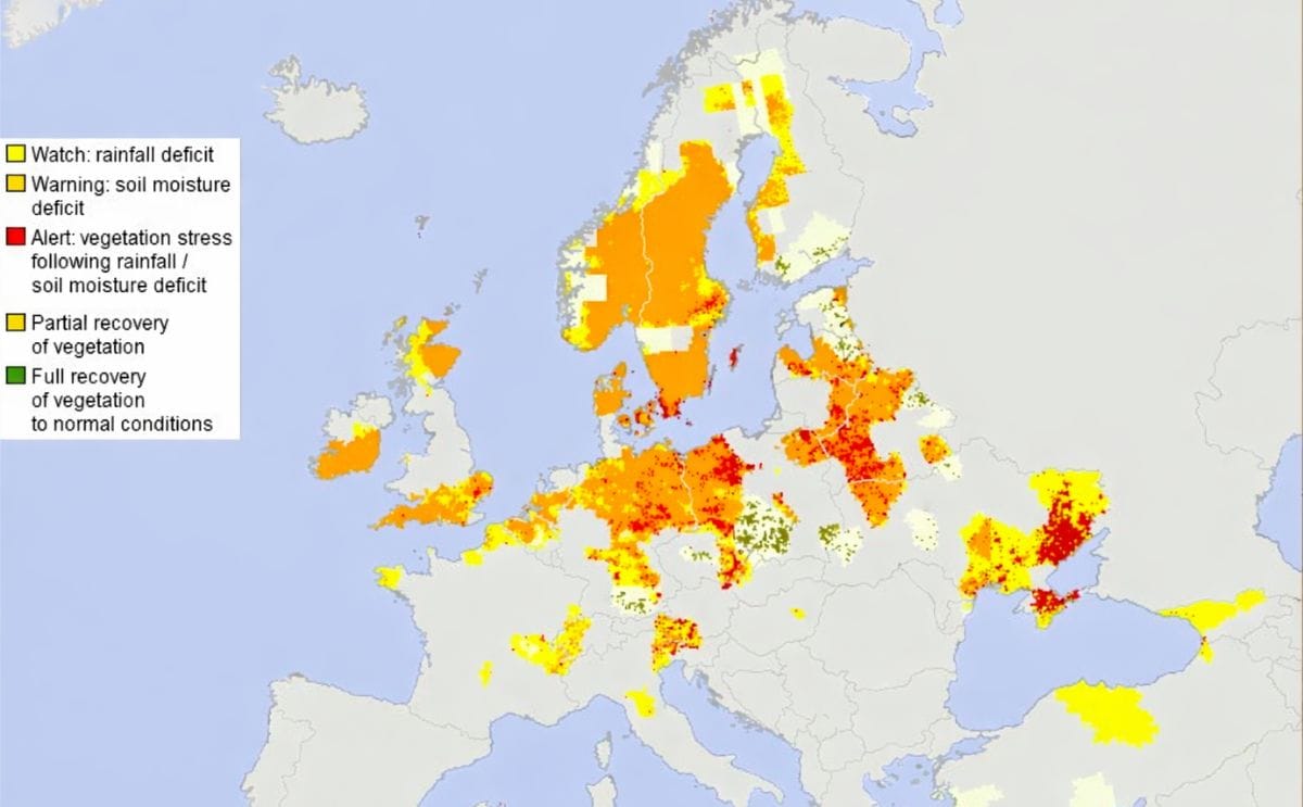 Drought europe 201807