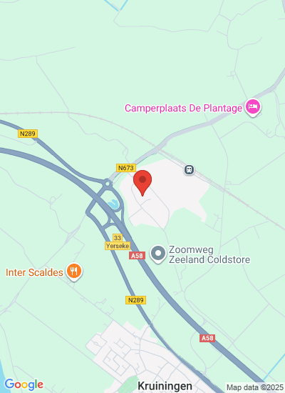 Map showing Kruiningen, Netherlands