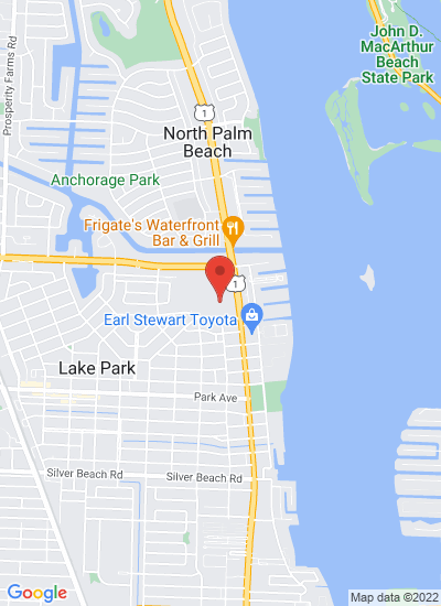 Map showing Palm Beach, United States