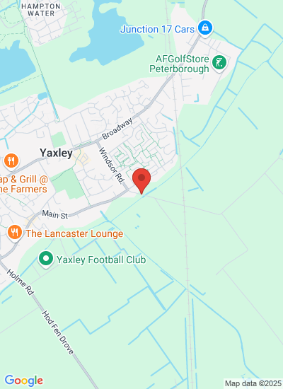 Map showing Peterborough, United Kingdom