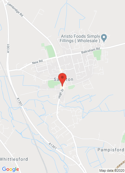 Map showing Cambridge, United Kingdom