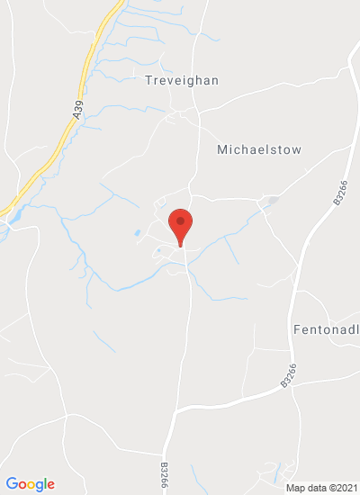 Map showing Michaelstow, United Kingdom