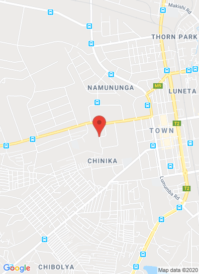 Map showing Chinika, Lusaka, Zambia