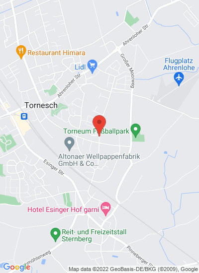 Map showing Tornesch, Germany