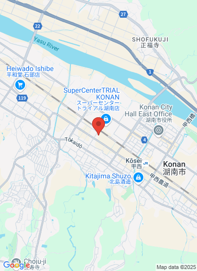 Map showing Konan, Japan