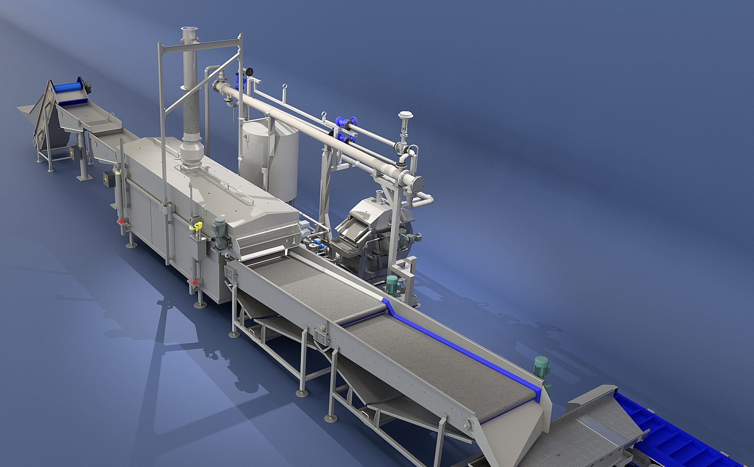 Sanck frying line