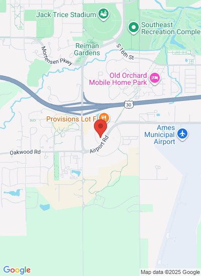 Map showing Ames, United States
