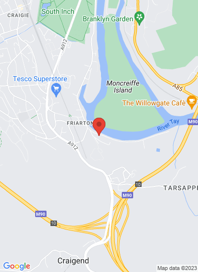 Map showing Perth, United Kingdom