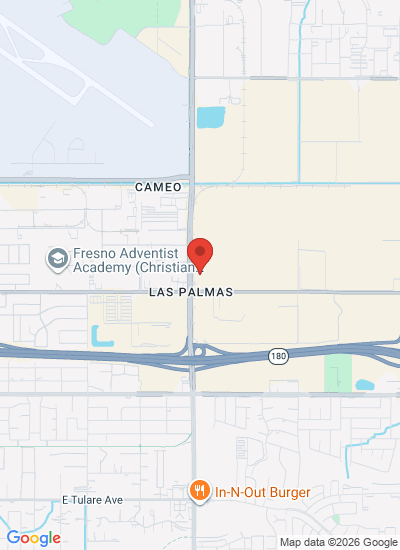 Map showing Fresno, United States