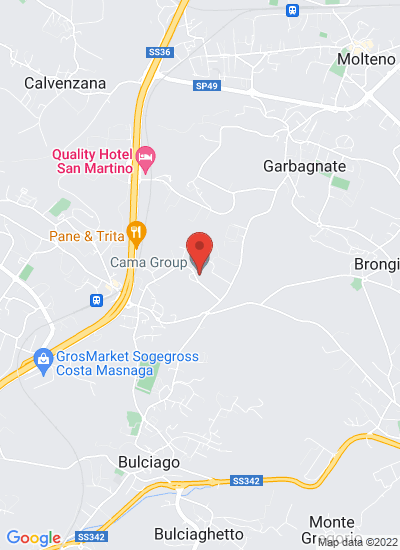 Map showing Garbagnate Monastero, Italy