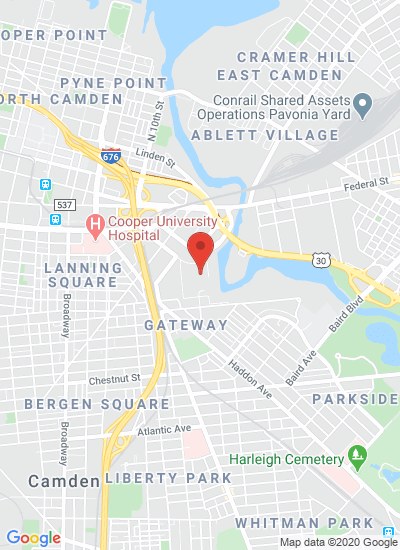 Map showing Camden, United States