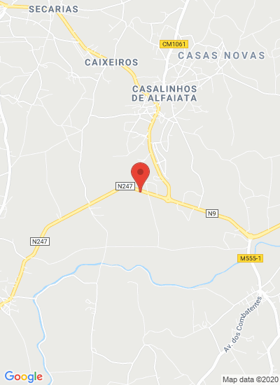 Map showing Silveira, Portugal