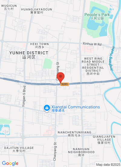 Map showing Cangzhou Shi, China
