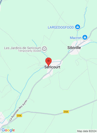 Map showing Sericourt, France