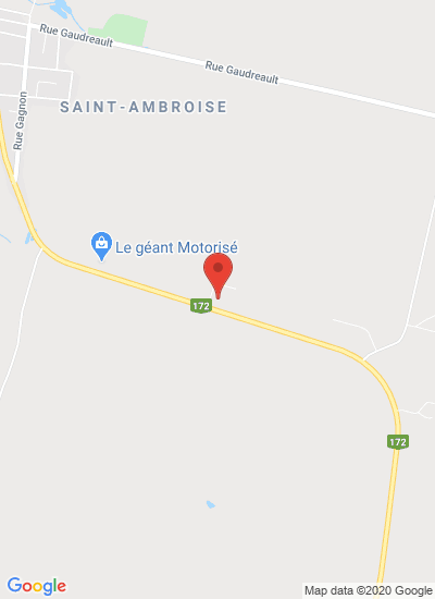 Map showing St-Ambroise, Canada