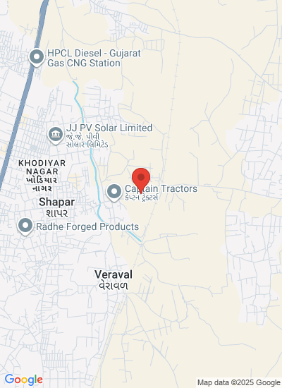 Map showing Rajkot, India