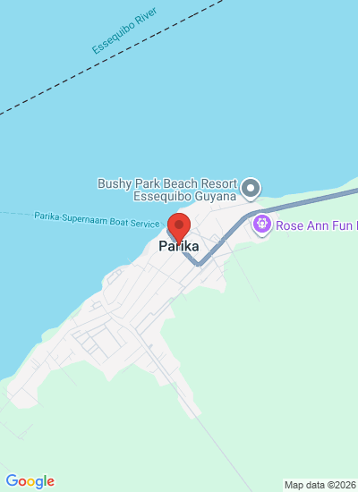Map showing Parika, Guyana