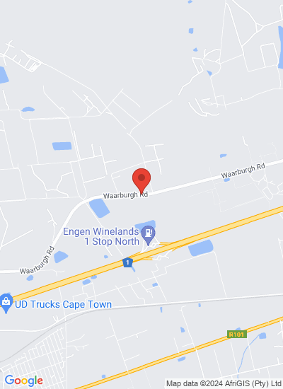 Map showing Cape Town, South Africa