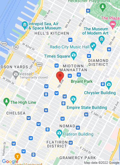 Map showing New York, United States