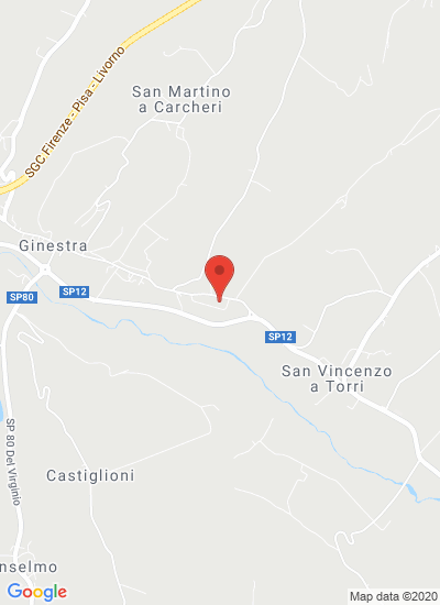 Map showing Ginestra, Italy