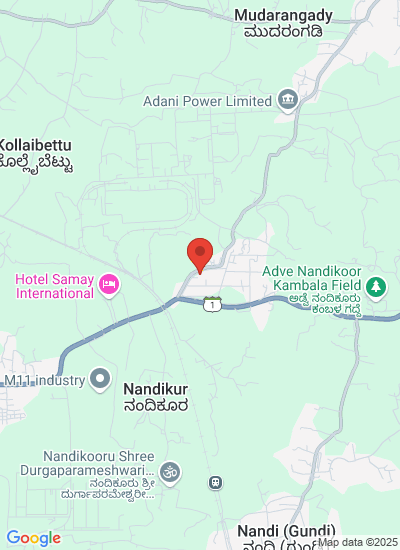 Map showing Tumkur, India
