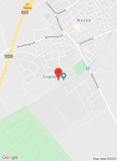 Map showing Wezep, Netherlands