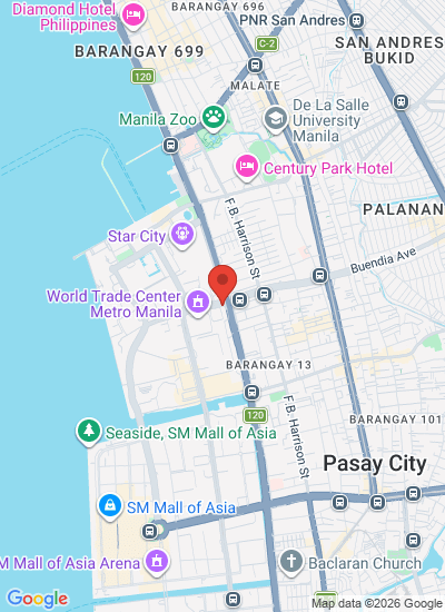 Map showing Pasay City, Philippines