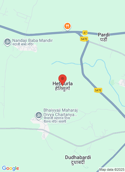 Map showing Nagpur, India