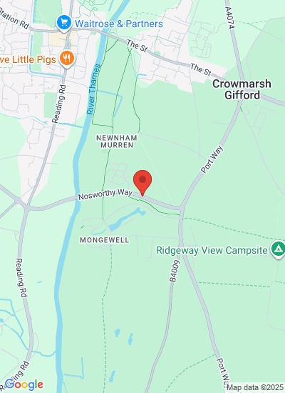 Map showing Oxfordshire, United Kingdom