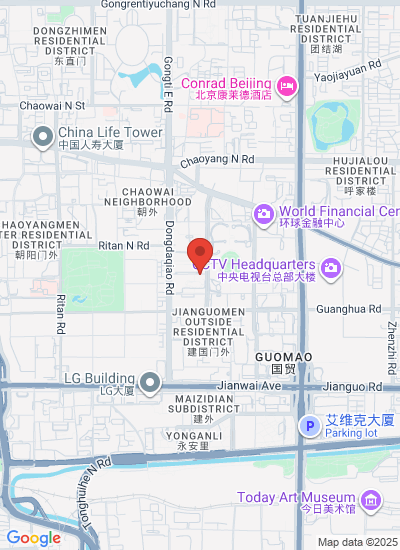 Map showing Chaoyang Qu, China