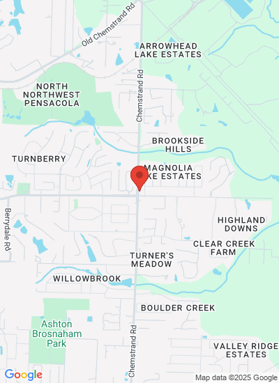 Map showing Cantonment, United States