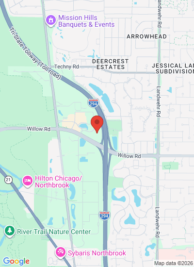 Map showing Northbrook, United States
