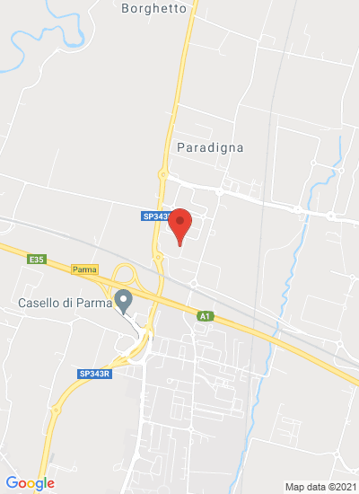 Map showing Parma, Italy