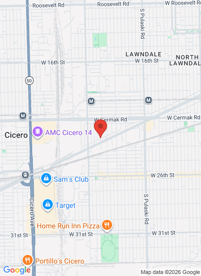 Map showing Chicago, United States