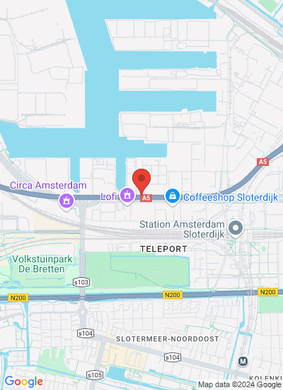 Map showing Amsterdam, Netherlands