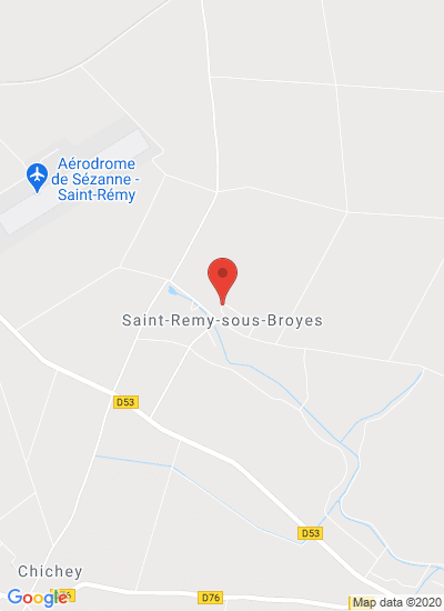 Map showing Saint-Remy-Sous-Broyes, France