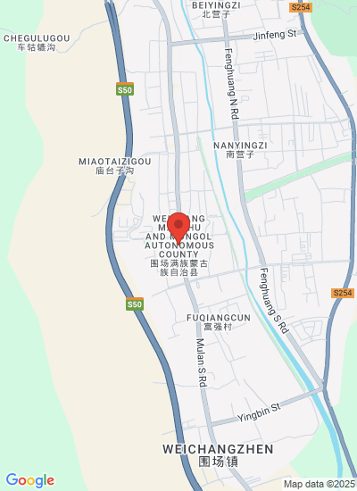 Map showing Chengde Shi, China