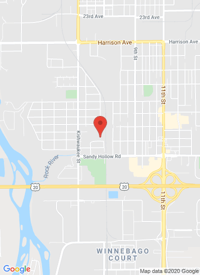 Map showing Rockford, United States