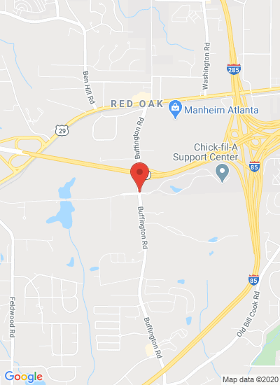 Map showing Atlanta, United States