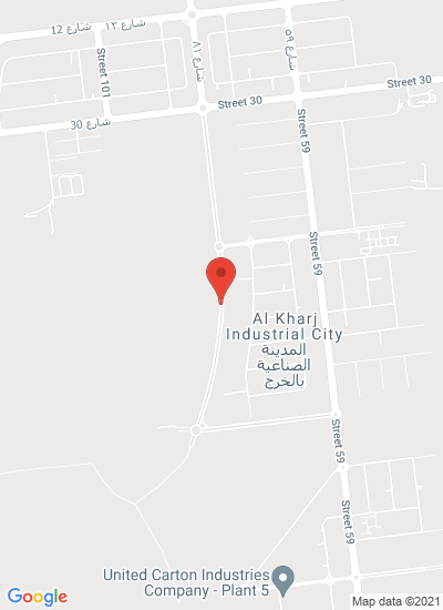 Map showing Al-Kharj, Saudi Arabia