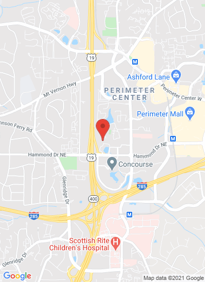 Map showing Atlanta, United States