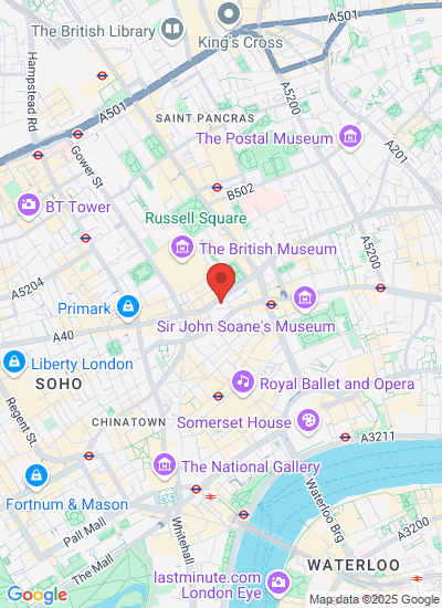 Map showing London, United Kingdom