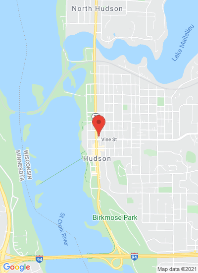 Map showing Hudson, United States