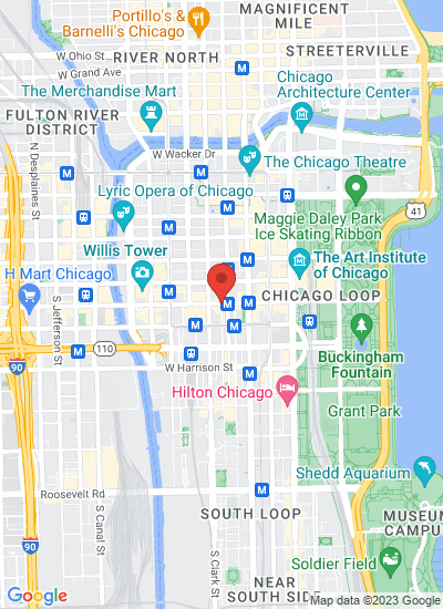 Map showing Chicago, United States